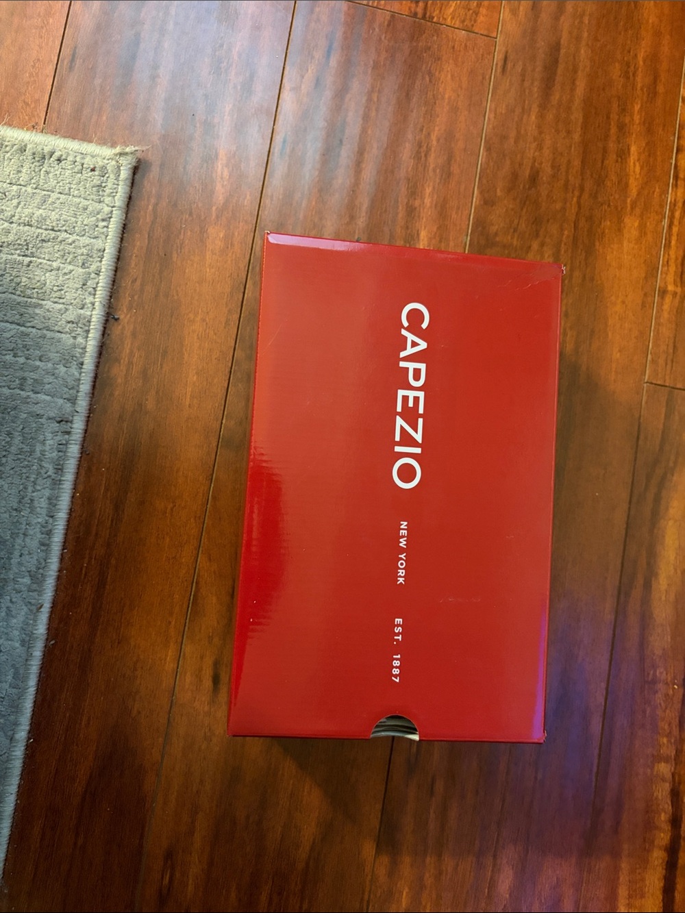 Capezio Red Glossy Shoe Box with White Logo